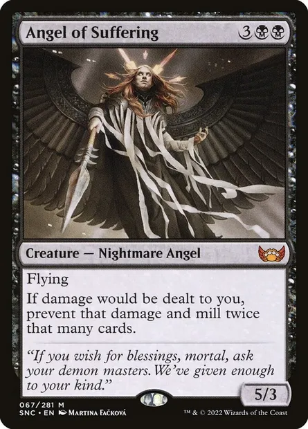 Angel of Suffering, Magic card SNC 67 — Streets of New Capenna set