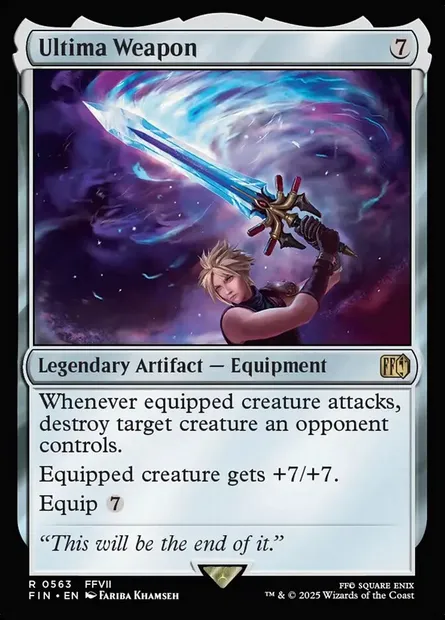 Ultima Weapon, Magic card FIN 563 — Final Fantasy set