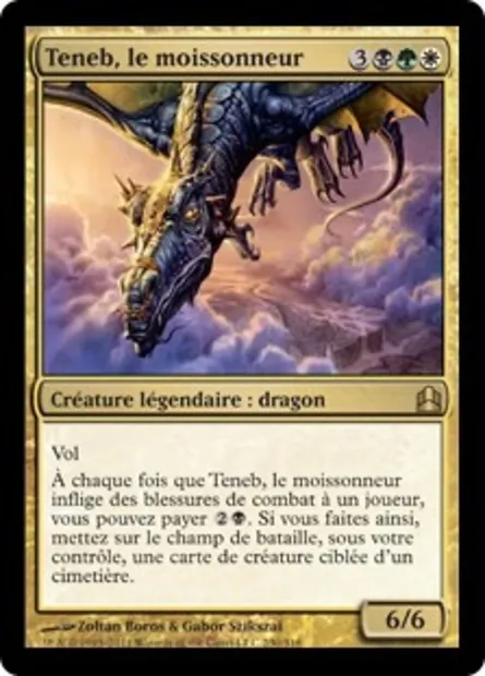 Teneb, le moissonneur, carte Magic CMD 230 — extension Commander 2011