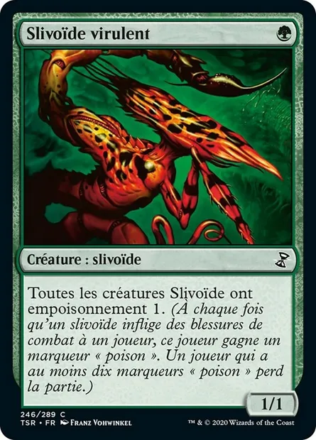 Slivoïde virulent, carte Magic TSR 246 — extension Spirale Temporelle Remastered