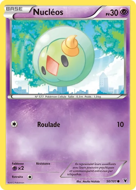 Nucléos, carte Pokémon NVI 50 — extension Nobles Victoires