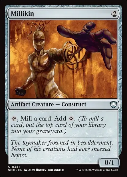 Millikin, Magic card SOC 351 — Secrets of Strixhaven Commander set