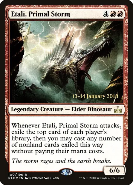 Etali, Primal Storm, Magic card PRIX 100s — Rivals of Ixalan Promos set