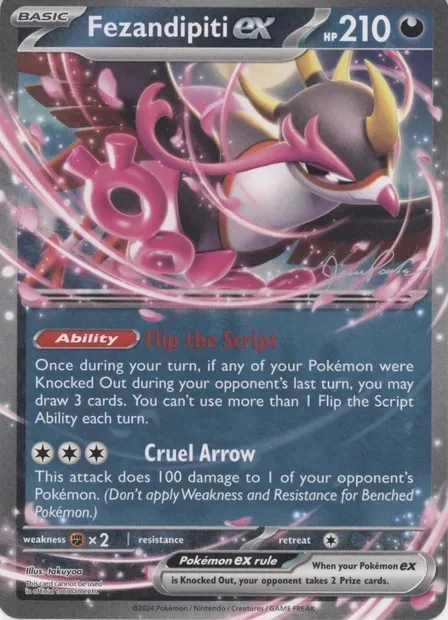 Favianos-ex, carte Pokémon WCD24 ct327682 — extension World Championship Decks 2024