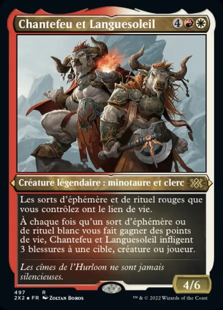 Chantefeu et Languesoleil, carte Magic 2X2 497 — extension Double Masters 2022
