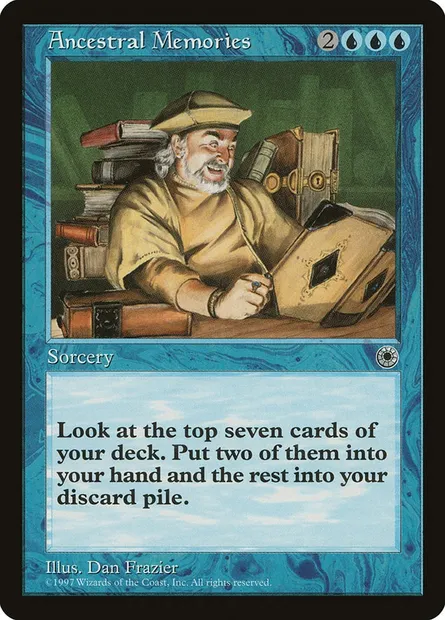Ancestral Memories, Magic card POR 40 — Portal set