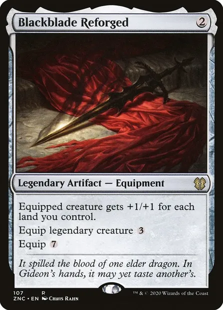 Blackblade Reforged, Magic card ZNC 107 — Zendikar Rising Commander set