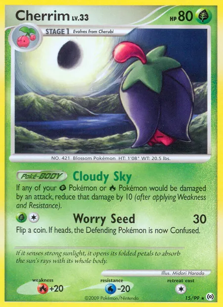 Ceriflor, carte Pokémon AR 15 — extension Arceus