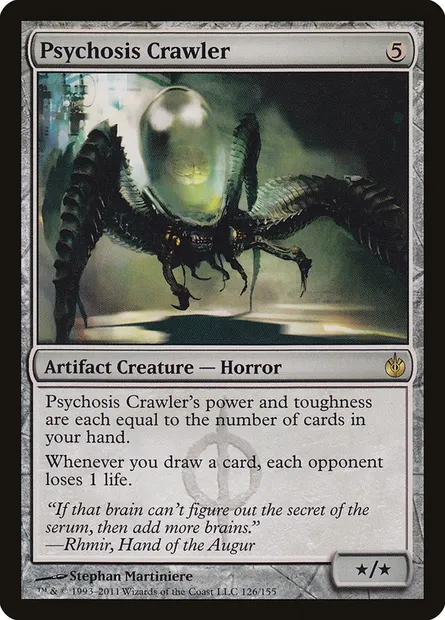 Psychosis Crawler, Magic card MBS 126 — Mirrodin Besieged set