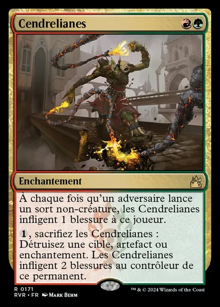 Cendrelianes, carte Magic RVR 171 — extension Ravnica Remastered