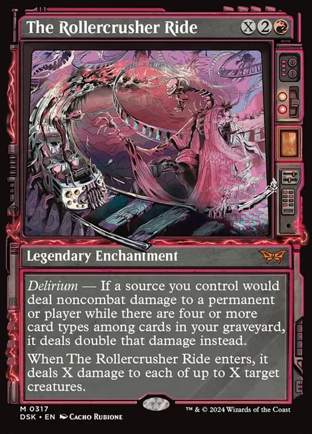 The Rollercrusher Ride, Magic card DSK 317 — Duskmourn: House of Horror set