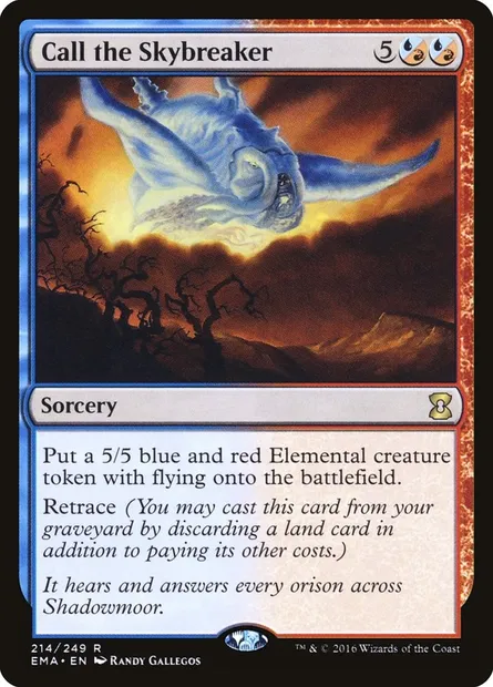Appel du briseciel, carte Magic EMA 214 — extension Eternal Masters