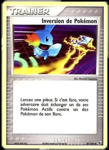 Inversion de Pokémon, carte Pokémon RS 87 — extension EX Rubis & Saphir