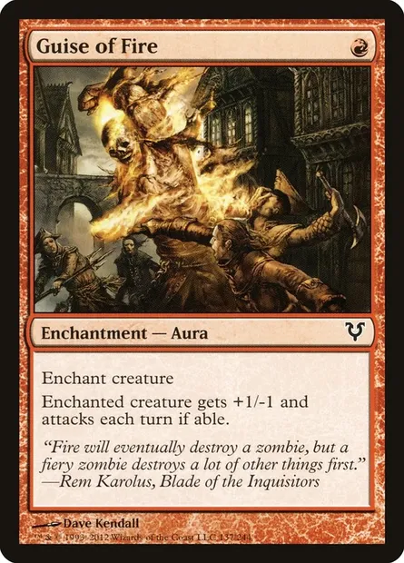 Guise of Fire, Magic card AVR 137 — Avacyn Restored set