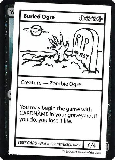 Buried Ogre, Magic card CMB2 36 — Mystery Booster Playtest Cards 2021 set