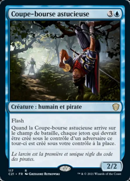 Coupe-bourse astucieuse, carte Magic C21 117 — extension Commander 2021