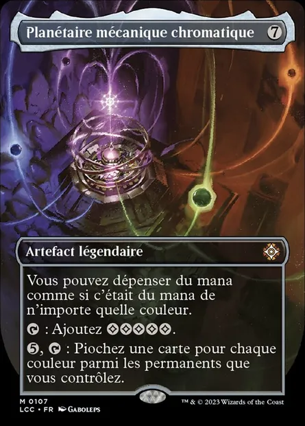 Planétaire mécanique chromatique, carte Magic LCC 107 — extension The Lost Caverns of Ixalan Commander