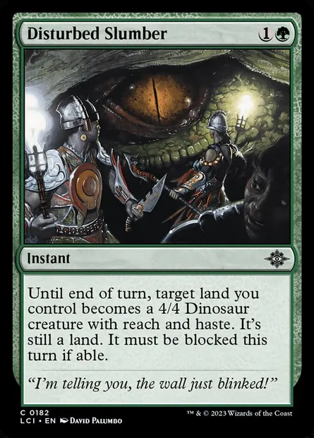 Disturbed Slumber, Magic card LCI 182 — The Lost Caverns of Ixalan set
