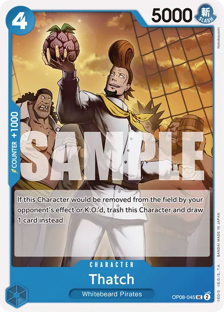 Thatch, carte One Piece OP08-045 — extension TWO LEGENDS