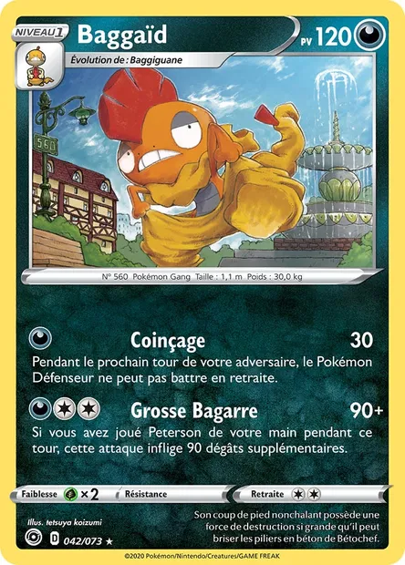 Baggaïd, carte Pokémon CPA 42 — extension La Voie du Maître