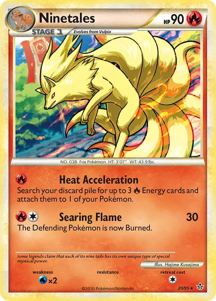 Ninetales, Pokémon card UL 20 — Unleashed set