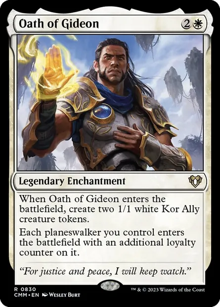 Oath of Gideon, Magic card CMM 830 — Commander Masters set