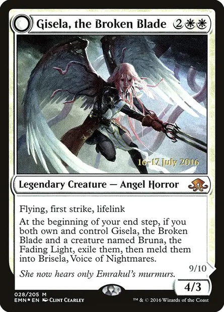 Gisela, the Broken Blade, Magic card PEMN 28s — Eldritch Moon Promos set