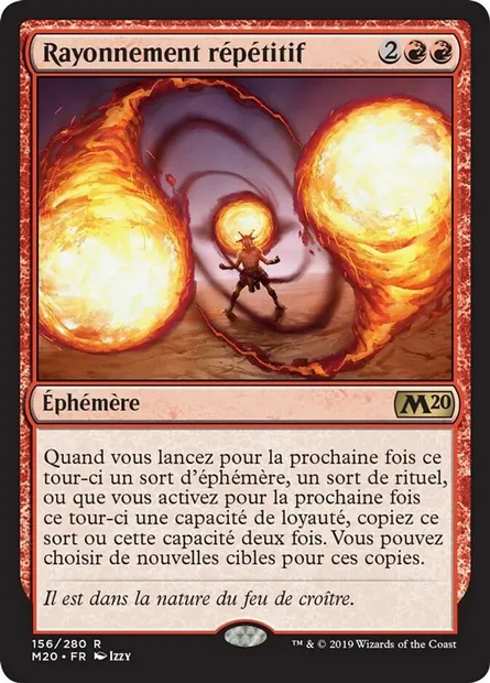 Rayonnement répétitif, carte Magic M20 156 — extension Core Set 2020