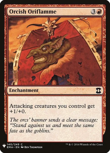 Orcish Oriflamme, Magic card PLST EMA-140 — The List set