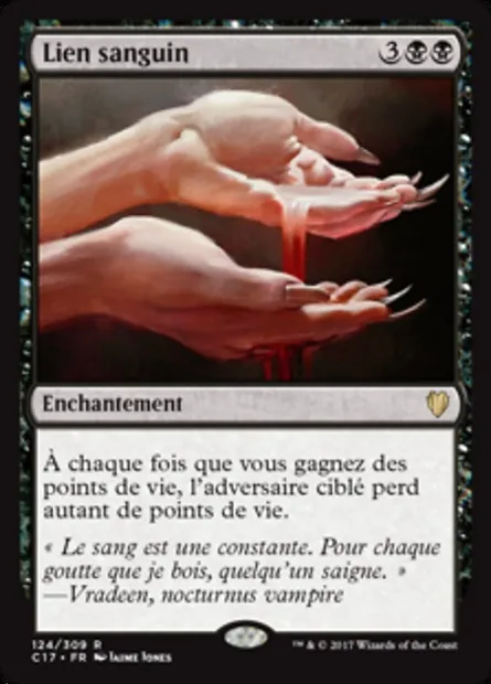 Lien sanguin, carte Magic C17 124 — extension Commander 2017