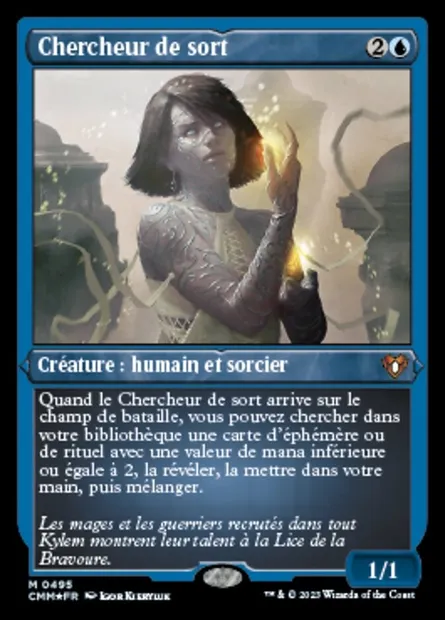 Chercheur de sort, carte Magic CMM 495 — extension Commander Masters