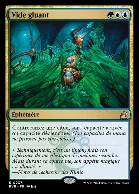 Vide gluant, carte Magic RVR 237 — extension Ravnica Remastered