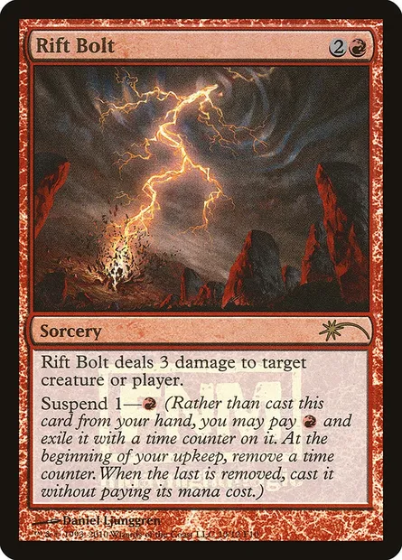 Rift Bolt, Magic card F10 10 — Friday Night Magic 2010 set