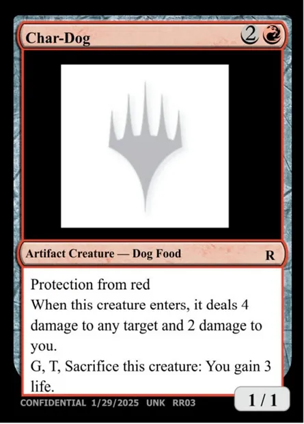Char-Dog, Magic card UNK RR03a — Unknown Event set