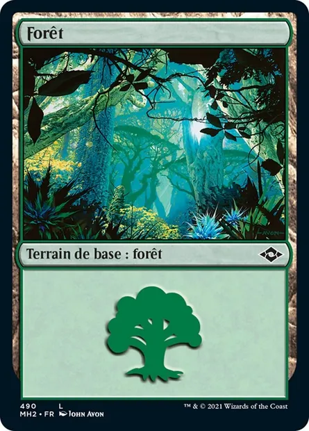 Forêt, carte Magic MH2 490 — extension Horizons du Modern 2