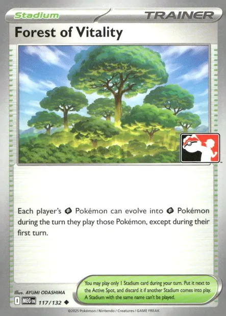 Forêt de Vitalité, carte Pokémon PPS 117-5 — extension Play! Pokémon Prize Pack Series