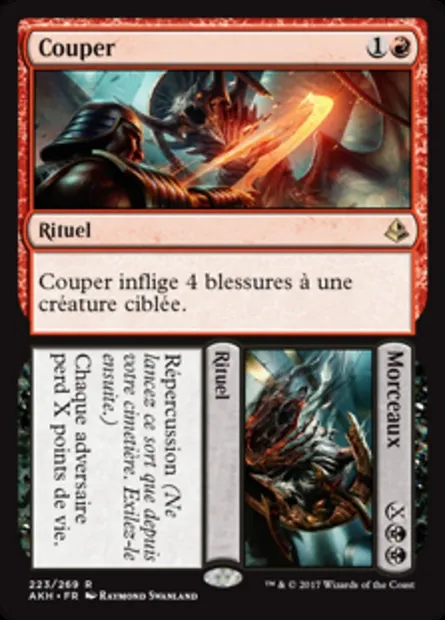Couper // Morceaux, carte Magic AKH 223 — extension Amonkhet