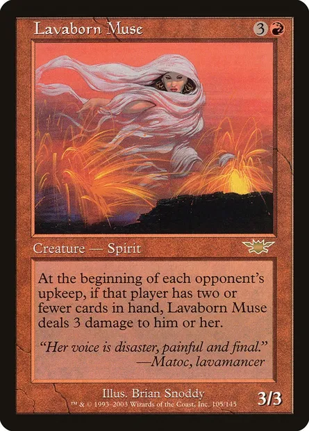 Lavaborn Muse, Magic card LGN 105 — Legions set