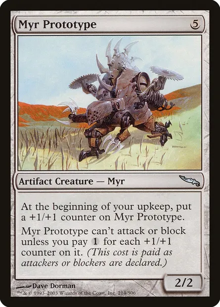 Prototype myr, carte Magic MRD 214 — extension Mirrodin