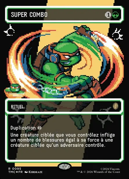 Super combo, carte Magic TMC 95 — extension Teenage Mutant Ninja Turtles Eternal