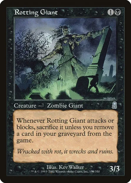 Géant pourrissant, carte Magic ODY 158 — extension Odyssée