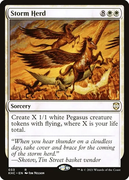 Storm Herd, Magic card KHC 33 — Kaldheim Commander set