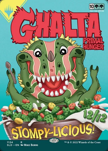 Ghalta, Primal Hunger // Ghalta, Primal Hunger, Magic card SLD 1124 — Secret Lair Drop set