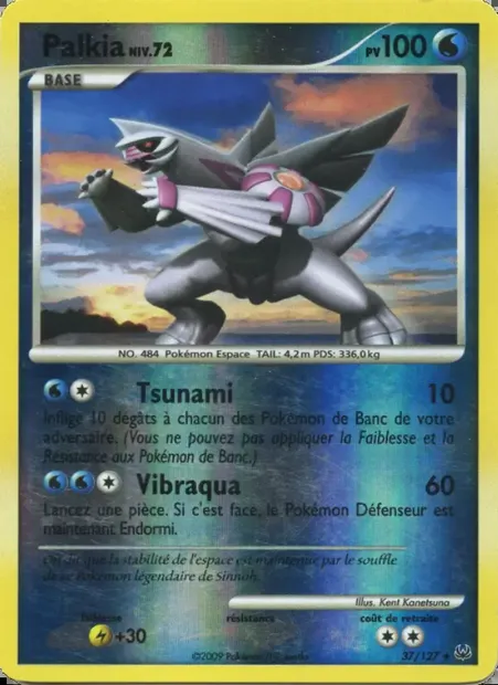 Palkia, carte Pokémon PL 37 — extension Platine