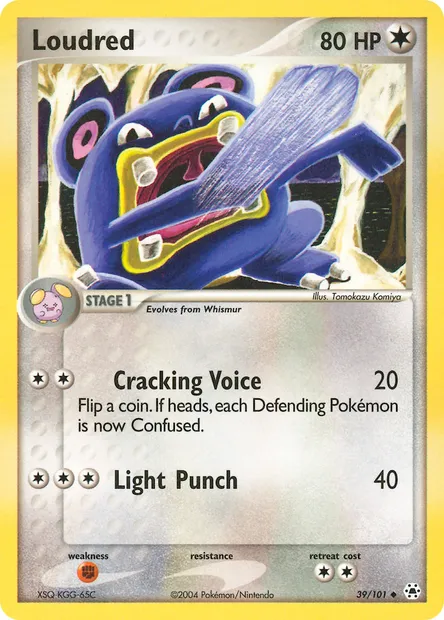 Loudred, Pokémon card HL 39 — Hidden Legends set