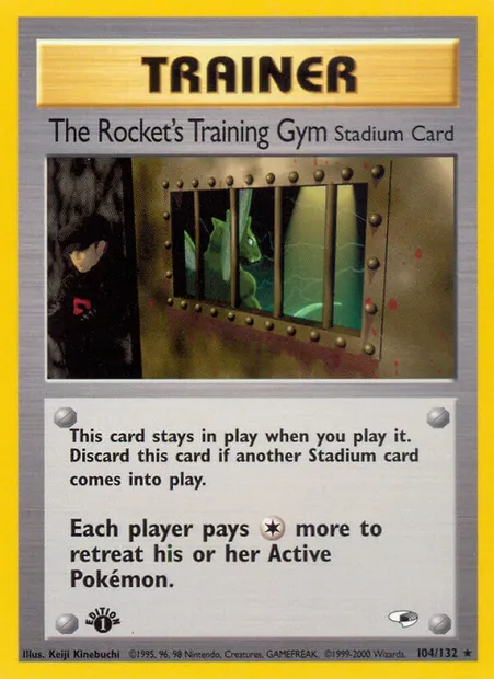 The Rocket's Training Gym, carte Pokémon GH 104 — extension Gym Heroes