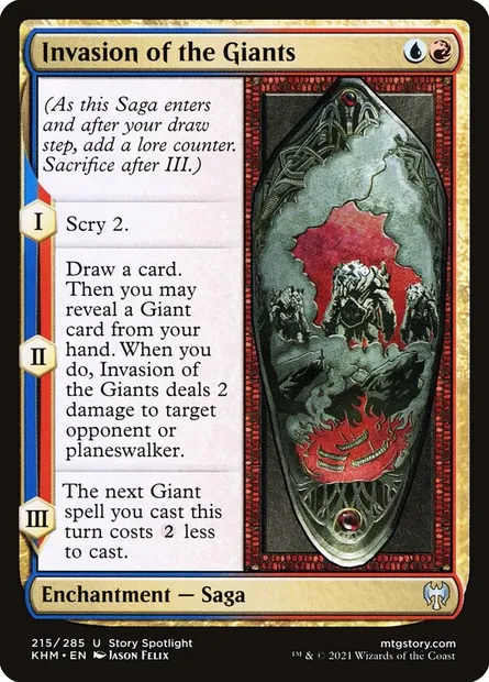 Invasion of the Giants, Magic card KHM 215 — Kaldheim set
