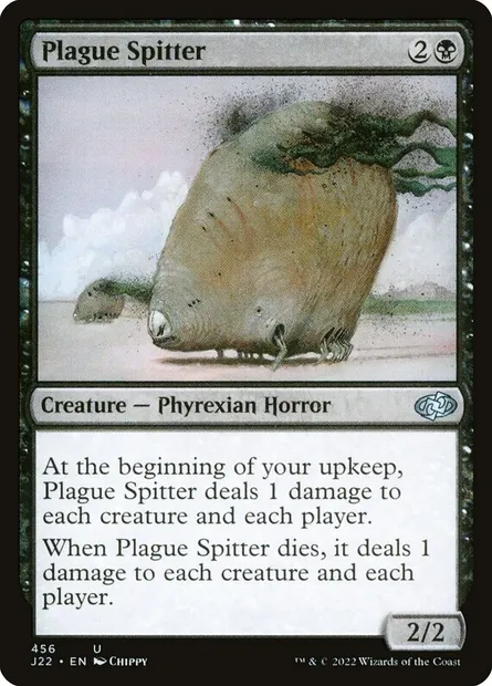 Plague Spitter, Magic card J22 456 — Jumpstart 2022 set