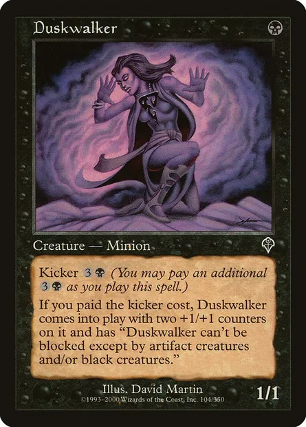 Duskwalker, Magic card INV 104 — Invasion set