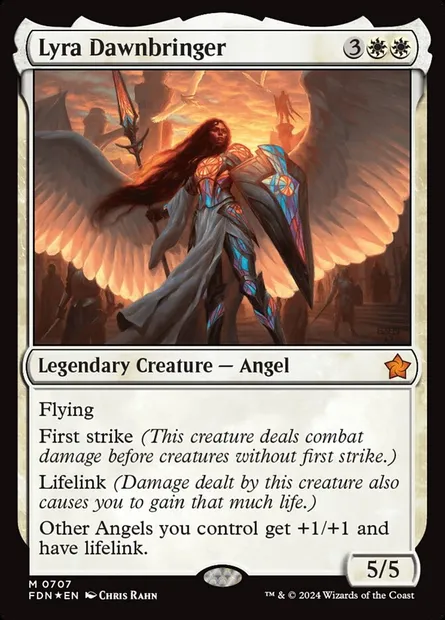 Lyra Dawnbringer, Magic card FDN 707 — Foundations set